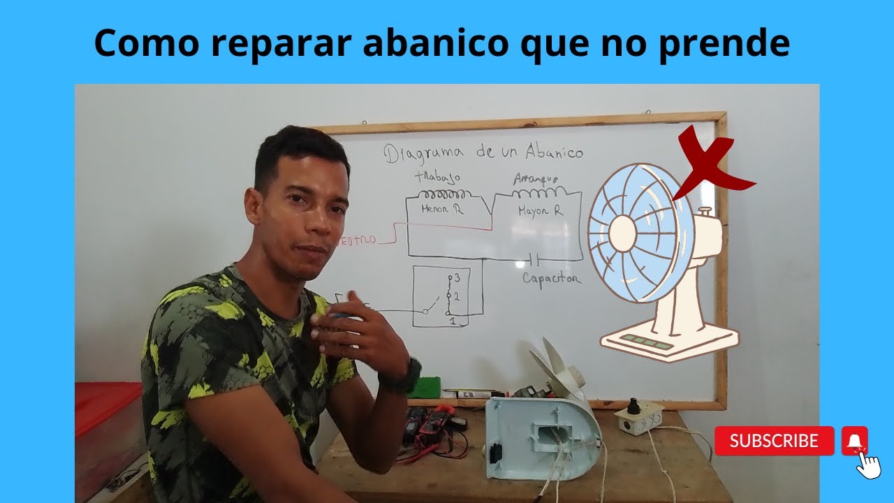 ✅ Como reparar abanico  que no enciende 😅