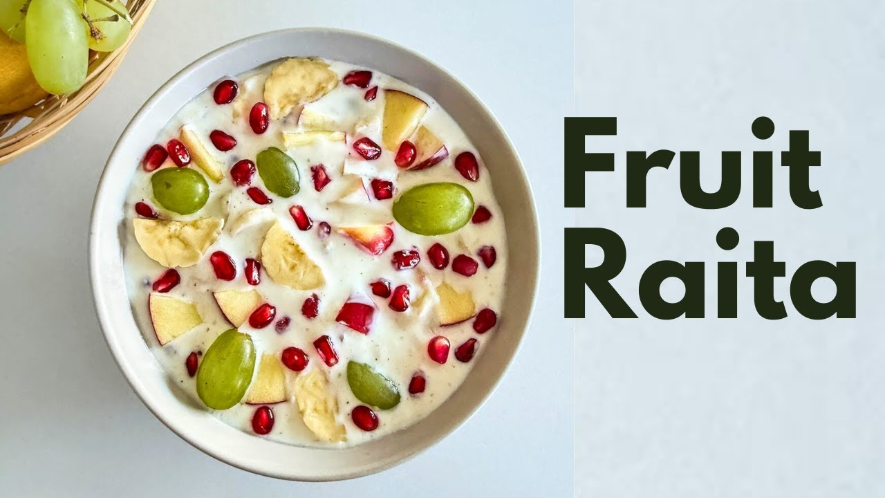 Fresh Fruit Raita | Fruit Yogurt Bowl | tips n recipes