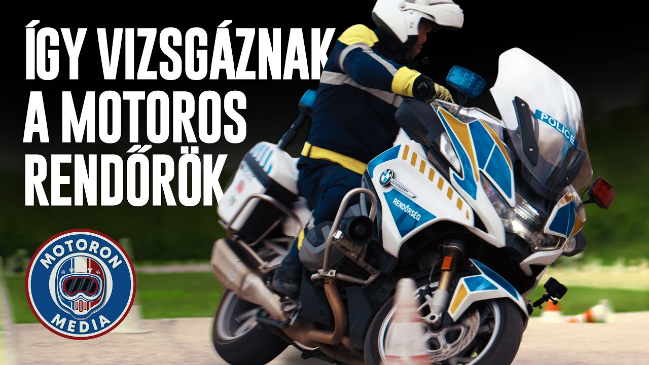 Így vizsgáznak a motoros rendőrök