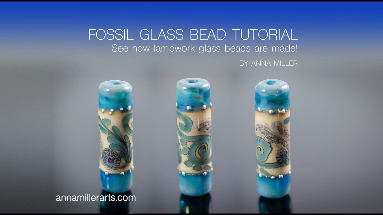 Anna MIller glass bead tutorial  Fossil Cylinder Series