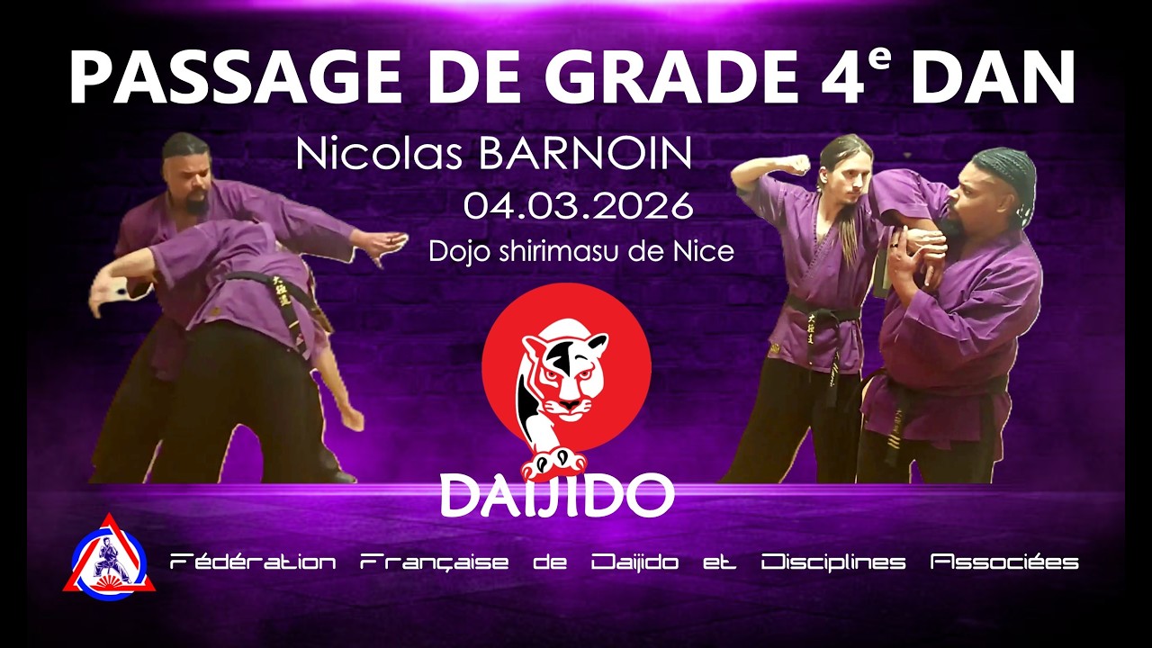 PASSAGE DE GRADE 4e DAN DE DAIJIDO SCS. N BARNOIN