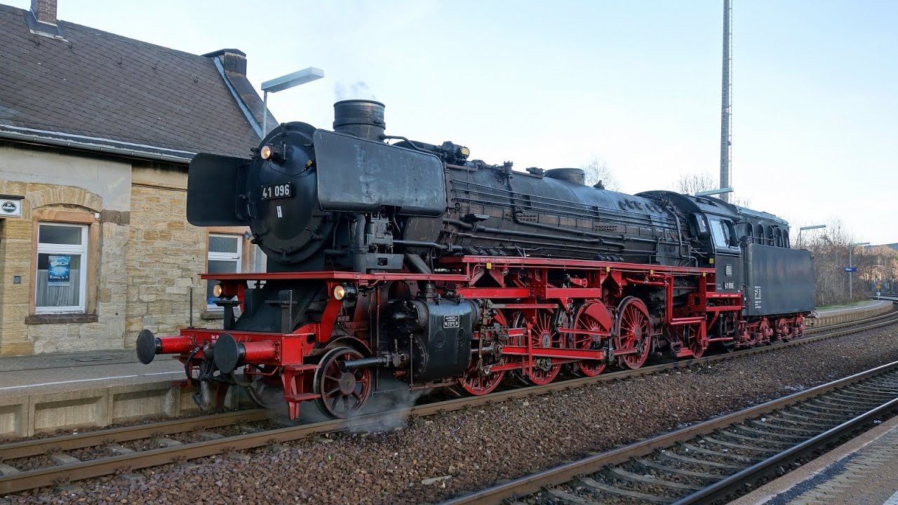 Winterdampf mit 41 096 in Goslar und Umgebung // 03.12.2016