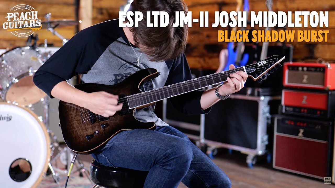 No Talking...Just Tones | ESP LTD JM-II Josh Middleton - Black Shadow Burst