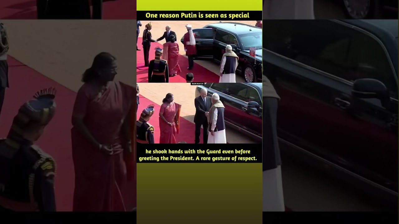 WATCH: Putin Stops to Shake Hands With PBG Guard..