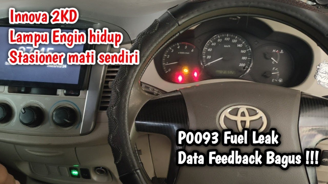 Penyebab P0093 pada Innova 2kd, jangan tertipu feed back pada scanner, Hasilnya seperti ini !!!
