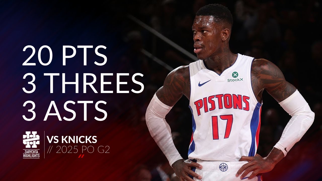 Dennis Schroder 20 pts 3 threes 3 asts vs Knicks 2025 PO G2