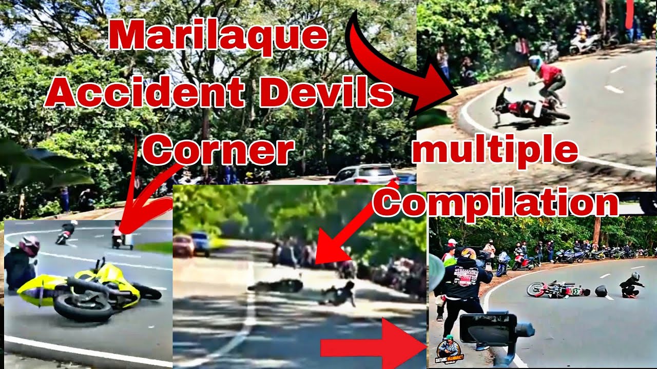 Accident Marilaque. Devils corner multiple Compilation