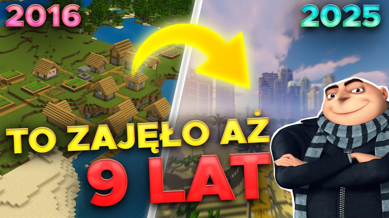 to miasto w Minecraft powstawało 9 LAT