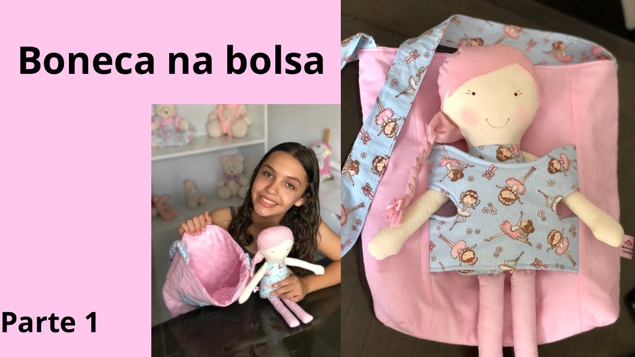 Boneca de pano na bolsa passo a passo (parte 1)