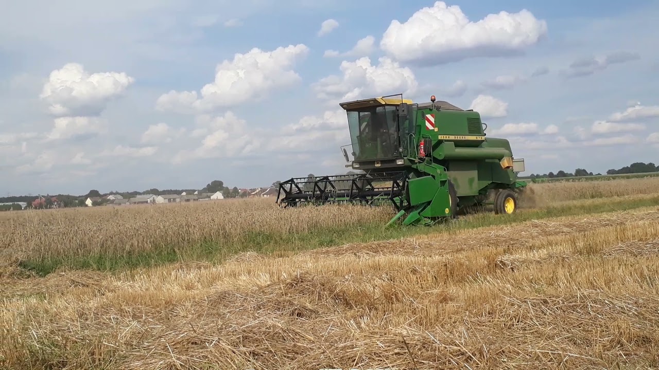 John deere 975 żniwa 10.08.2021 okolice siedlec mazowieckie koszenie 965 1075
