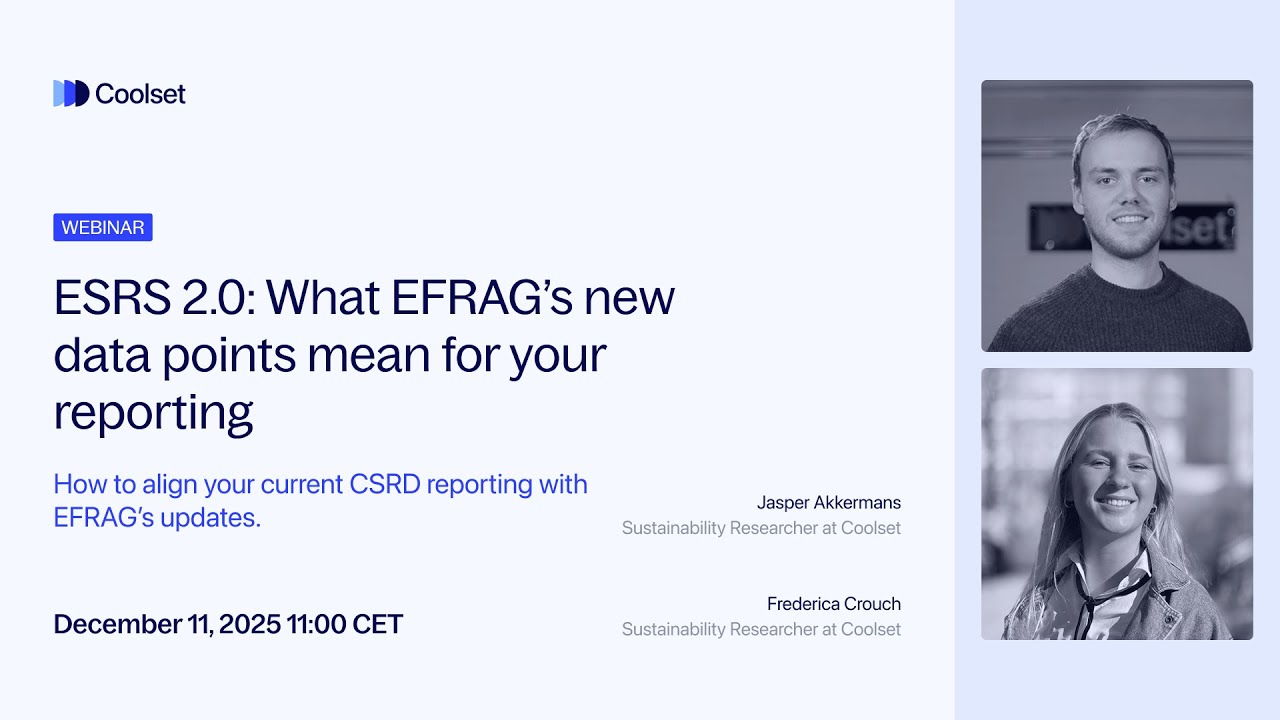 ESRS 2.0: What EFRAG&rsquo;s new data points mean for your reporting - Full length webinar [45min]