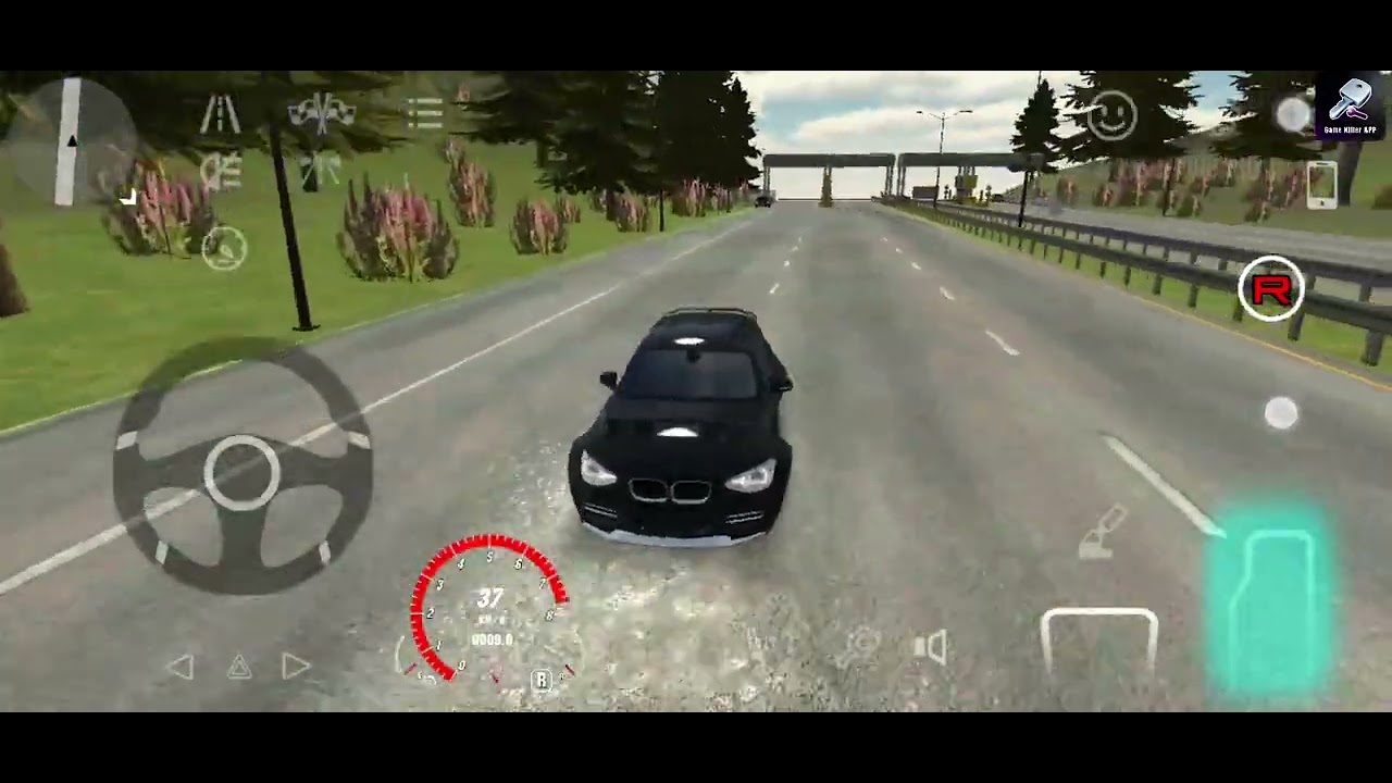 BMW speed test (Game name Car parking)