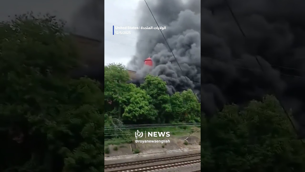Massive factory fire in West Baltimore delays trains, over 100 firefighters respond