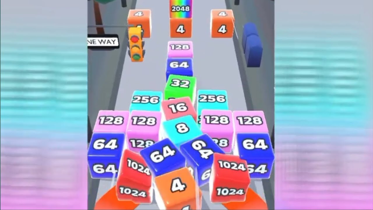 Jelly Run 2048 Gameplay // Satisfying Games