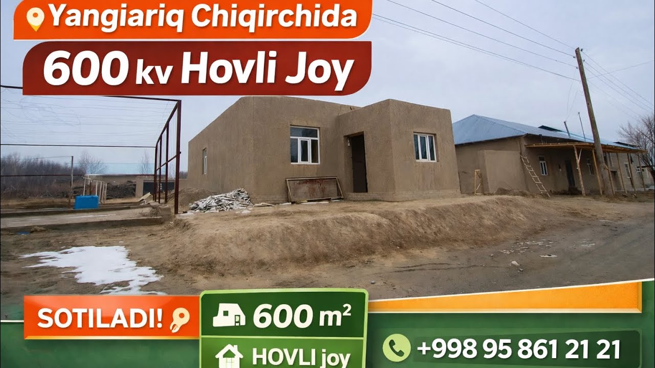 	🏡 Yangiariq Chiqirchida shinam hovli joy sotiladi