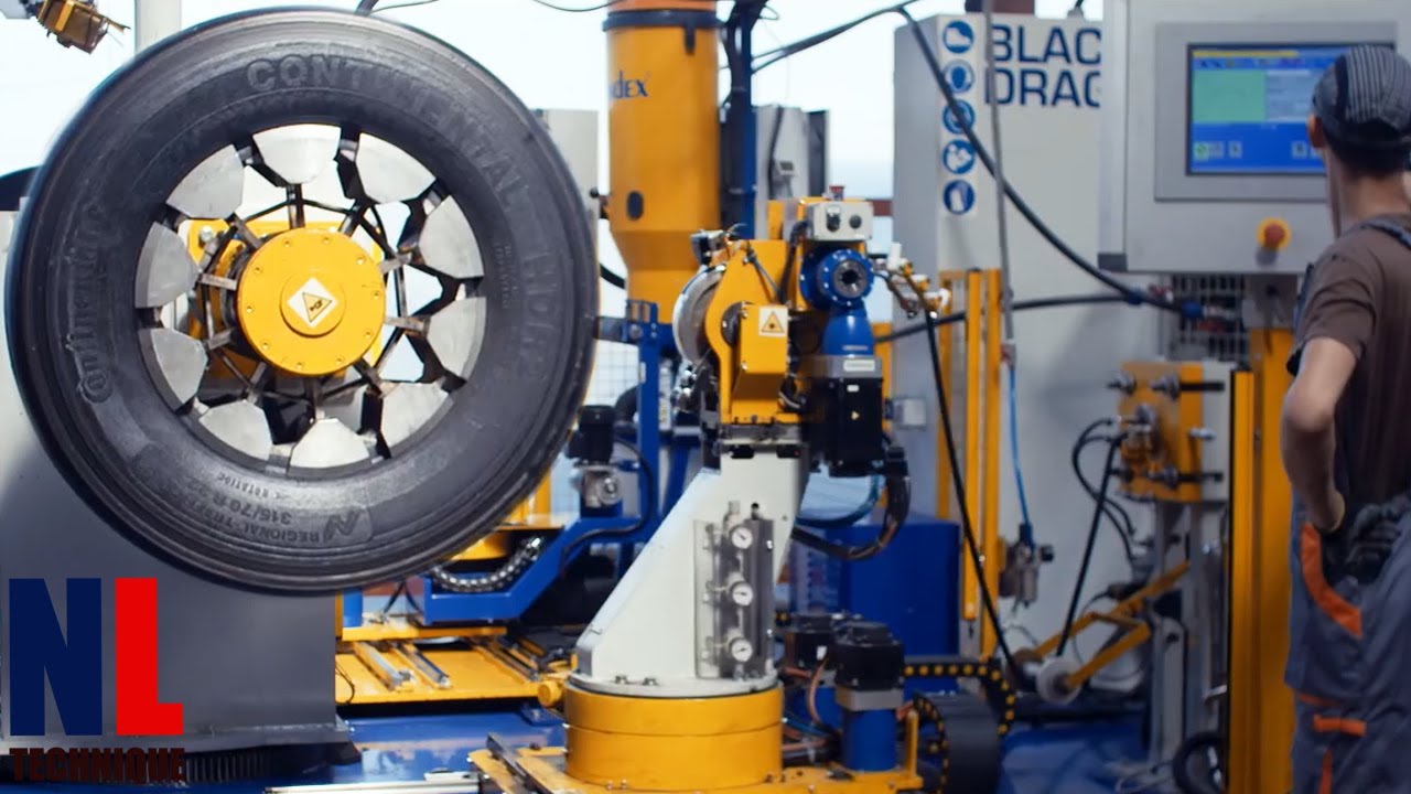 Inside Tyre Recycling Company - Tire Retreading Process with Modern Machines