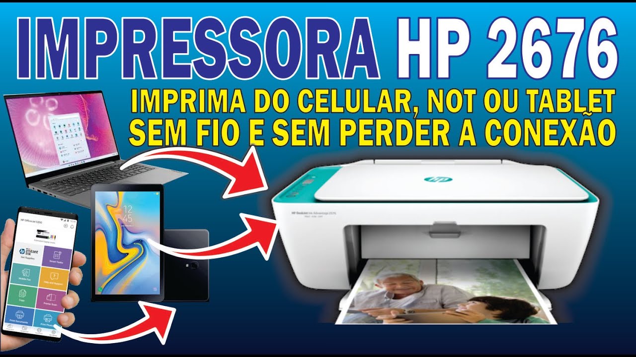 HP 2676 IMPRIMA USANDO O WIFI SEM PERDER A CONEXÃO NO CELULAR, NOT OU TABLET