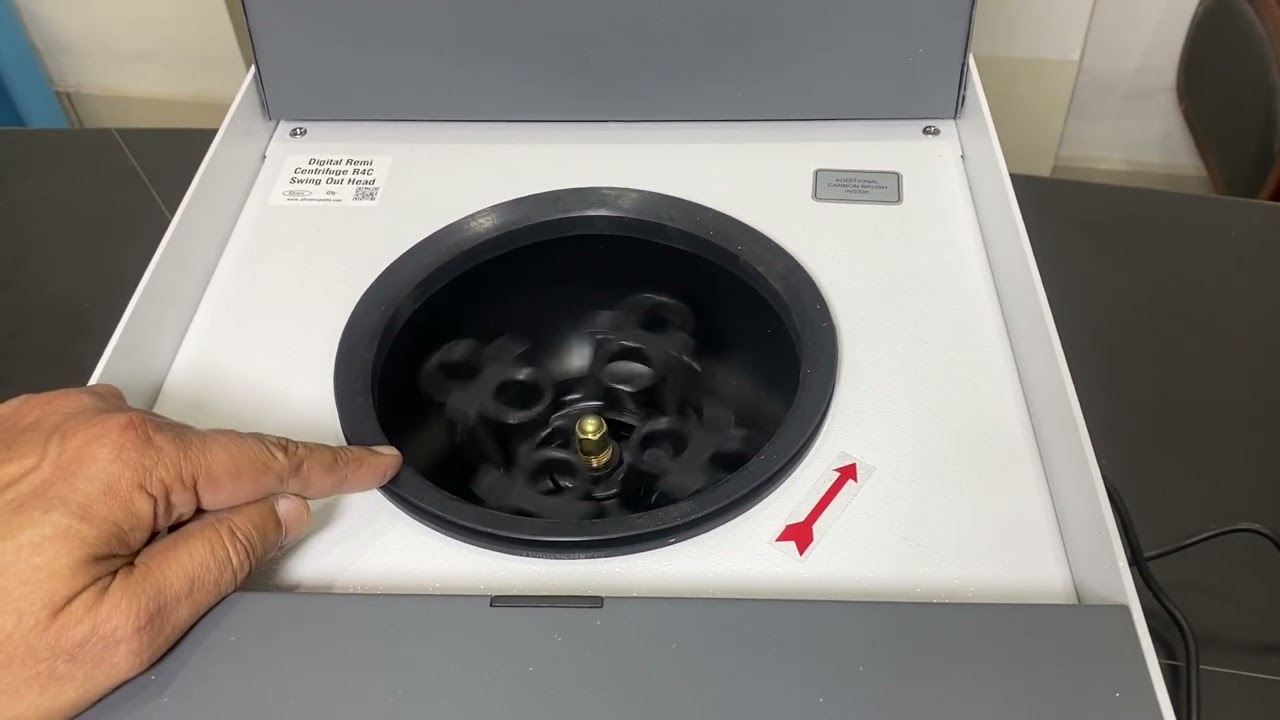 How To Use E Digital Centrifugal machine Remi CR4 Digital RPM and Timer Working 8 Tubes Abron