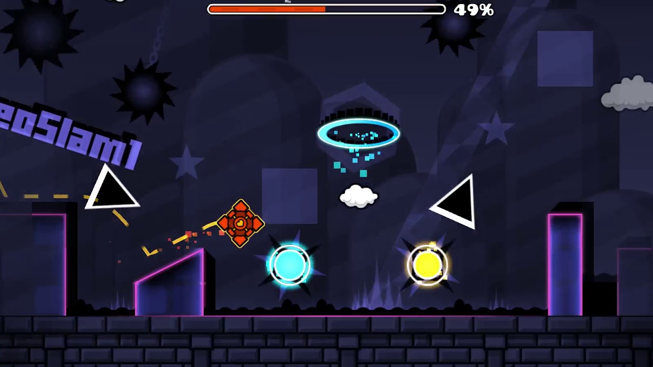 Anabus Ferst Chaos Gauntlet level Geometry dash