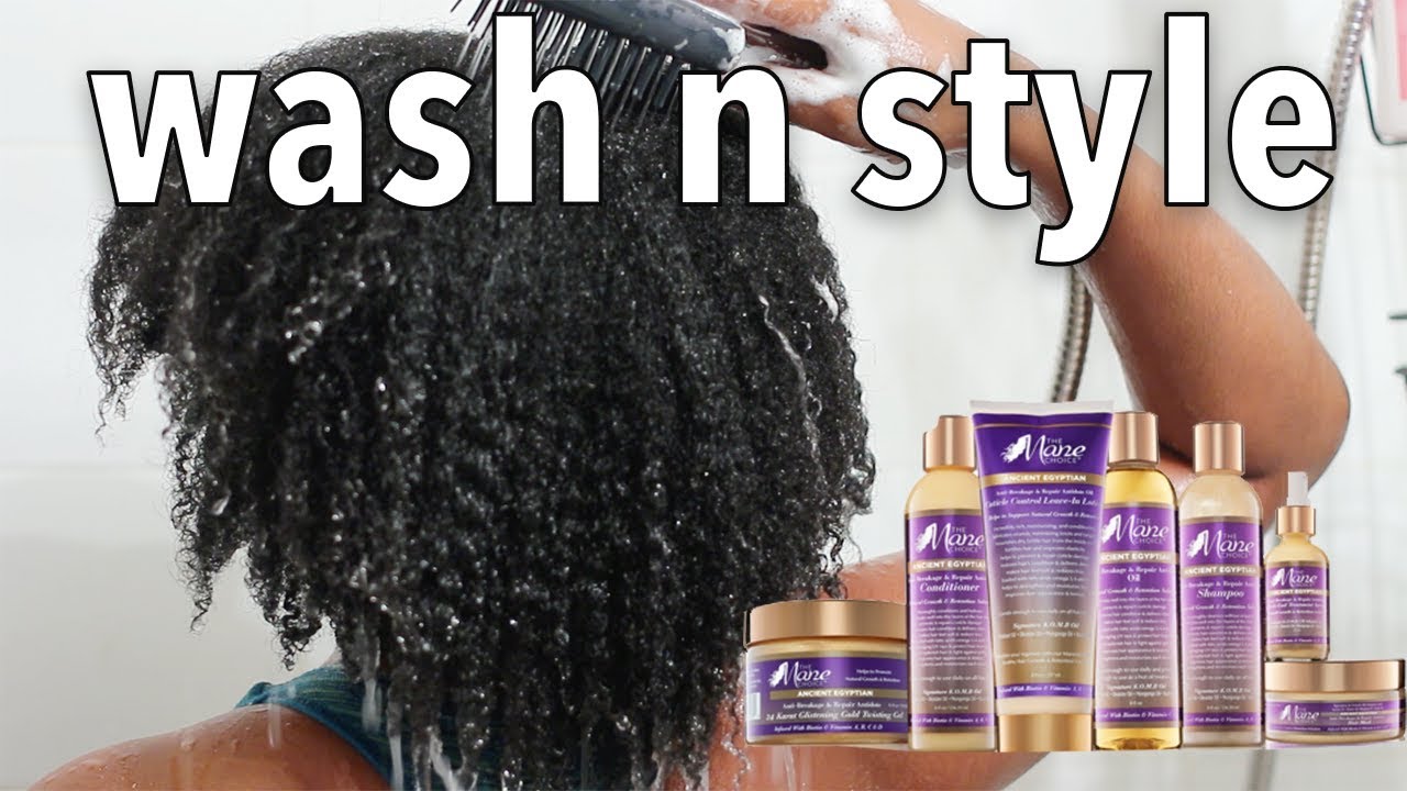 Finally Trying the FULL MANE CHOICE ANCIENT EGYPTIAN COLLECTION | Wash N Style