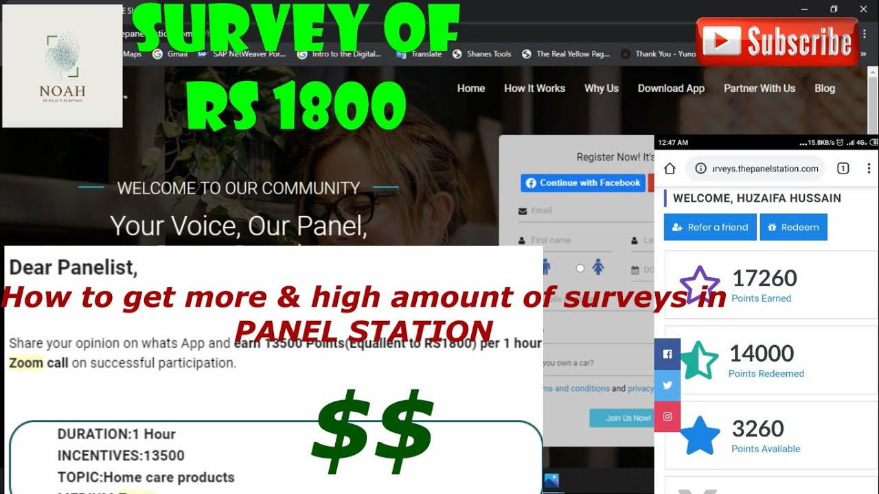 Panel Station| Panel Station Sign up Process |How to get Survey in Panel Station |Earn Money Online