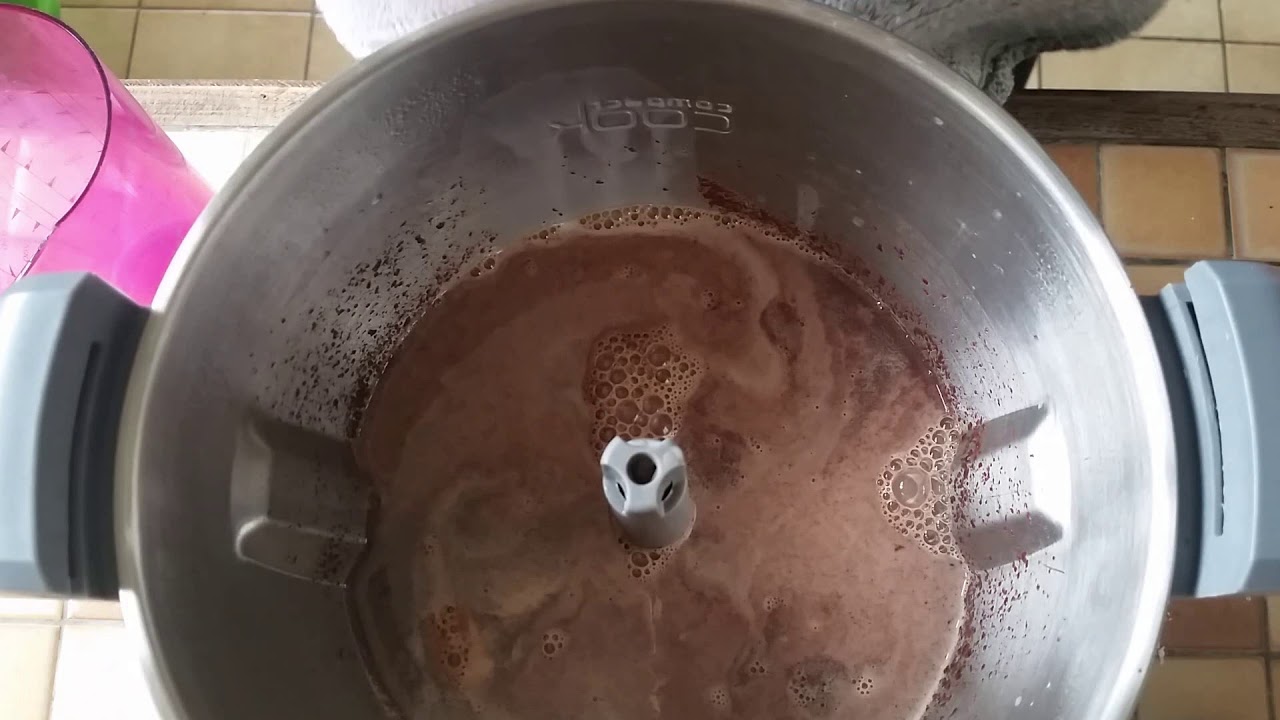 Crème au chocolat pas à pas au compact cook elite
