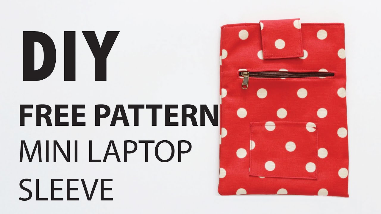 How to make Sherrie Mini Laptop Sleeve (By ithinksew) - free pattern download link
