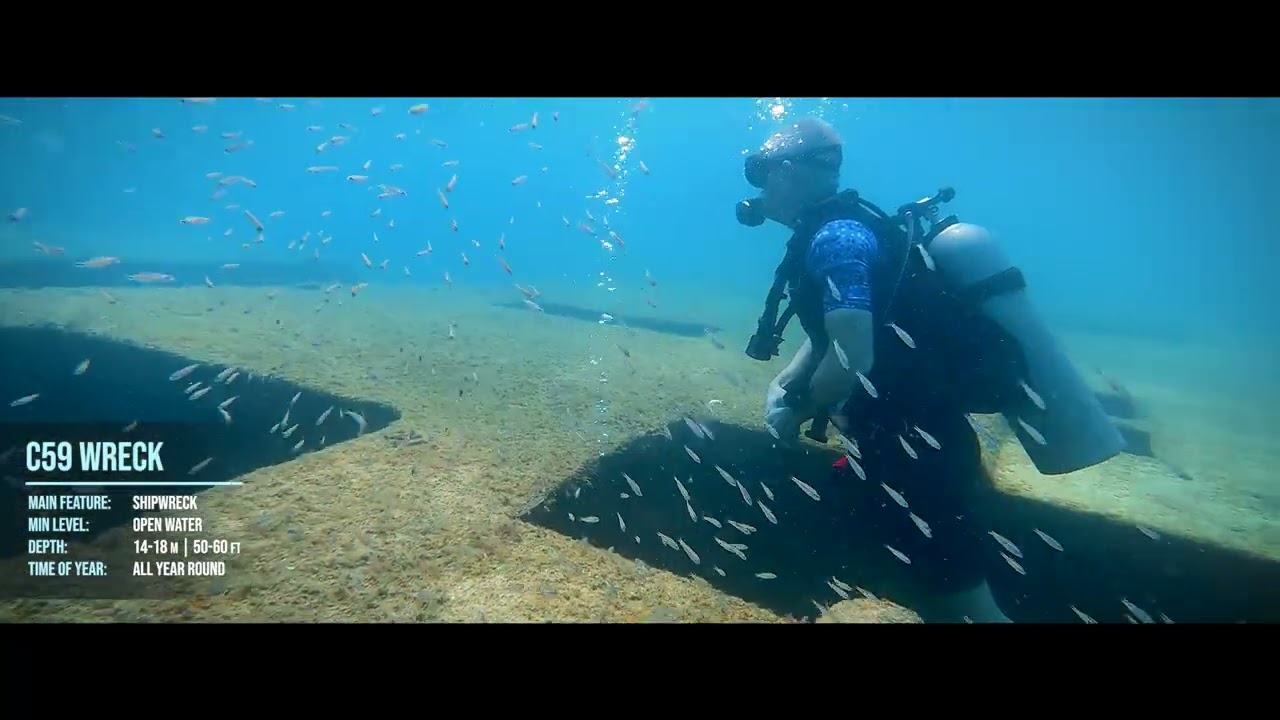 C59 Wreck Dive Site Info - The Dive Gurus - La Paz, Baja California Sur, Mexico