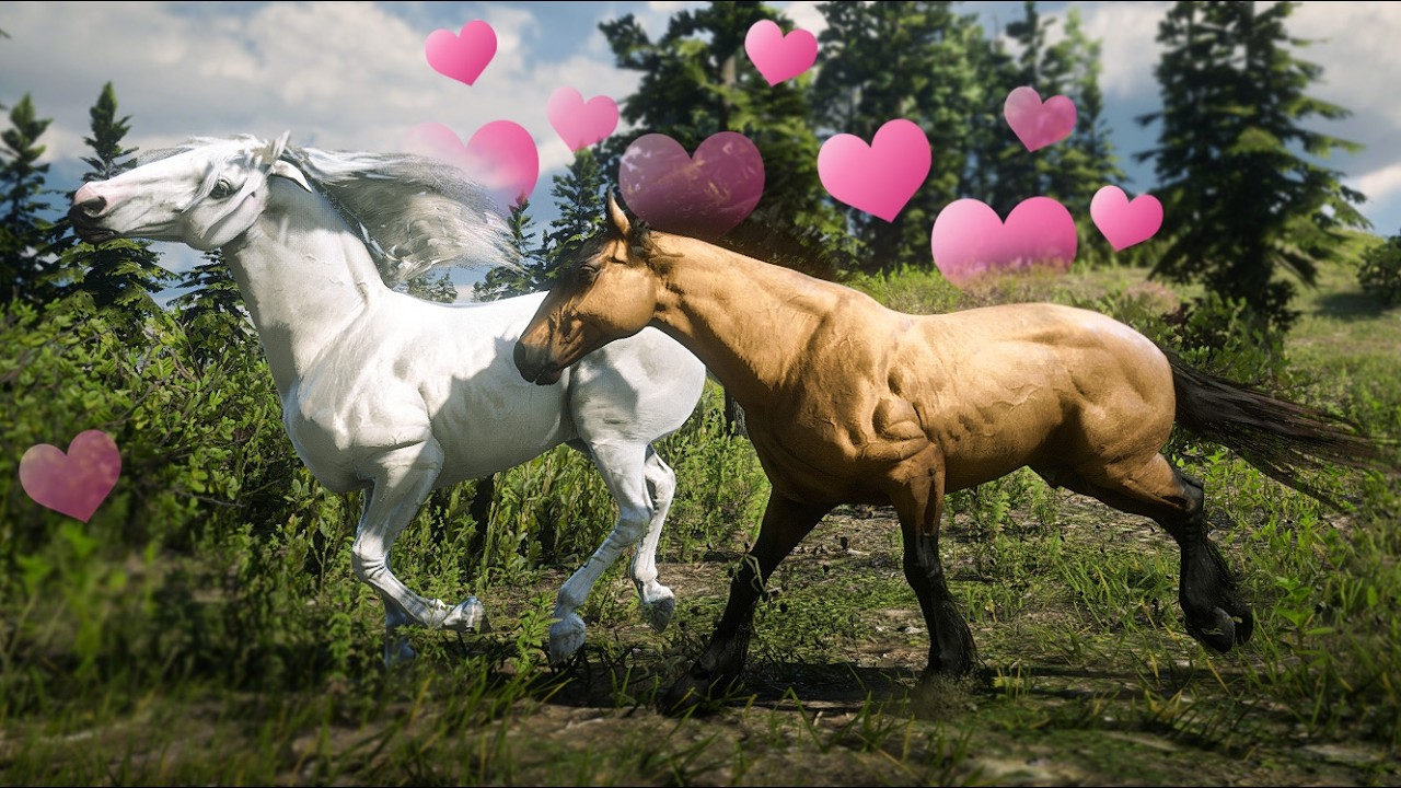 Спирит и его НОВАЯ Подружка гуляют в Red Dead Redemption 2