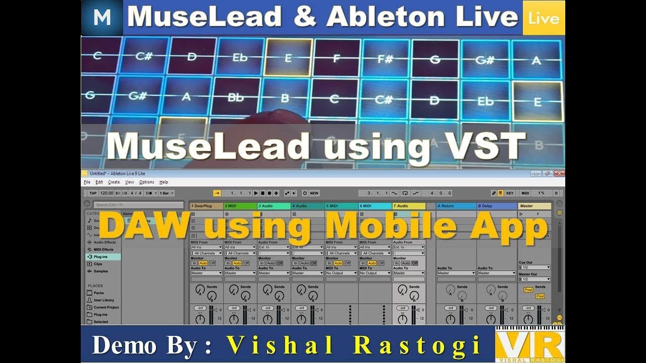 MuseLead with Ableton Live || DAW using Android Mobile App  || MuseLead using VST Plugin