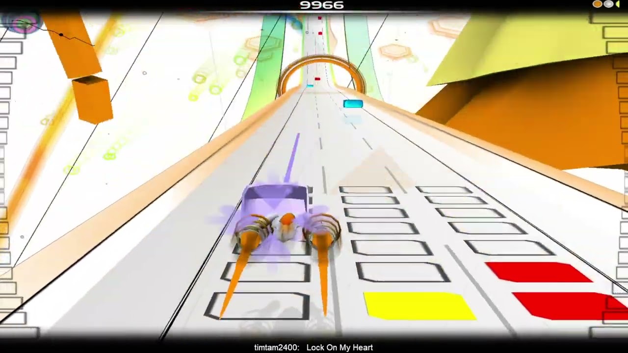 Audiosurf run: Lock On My Heart