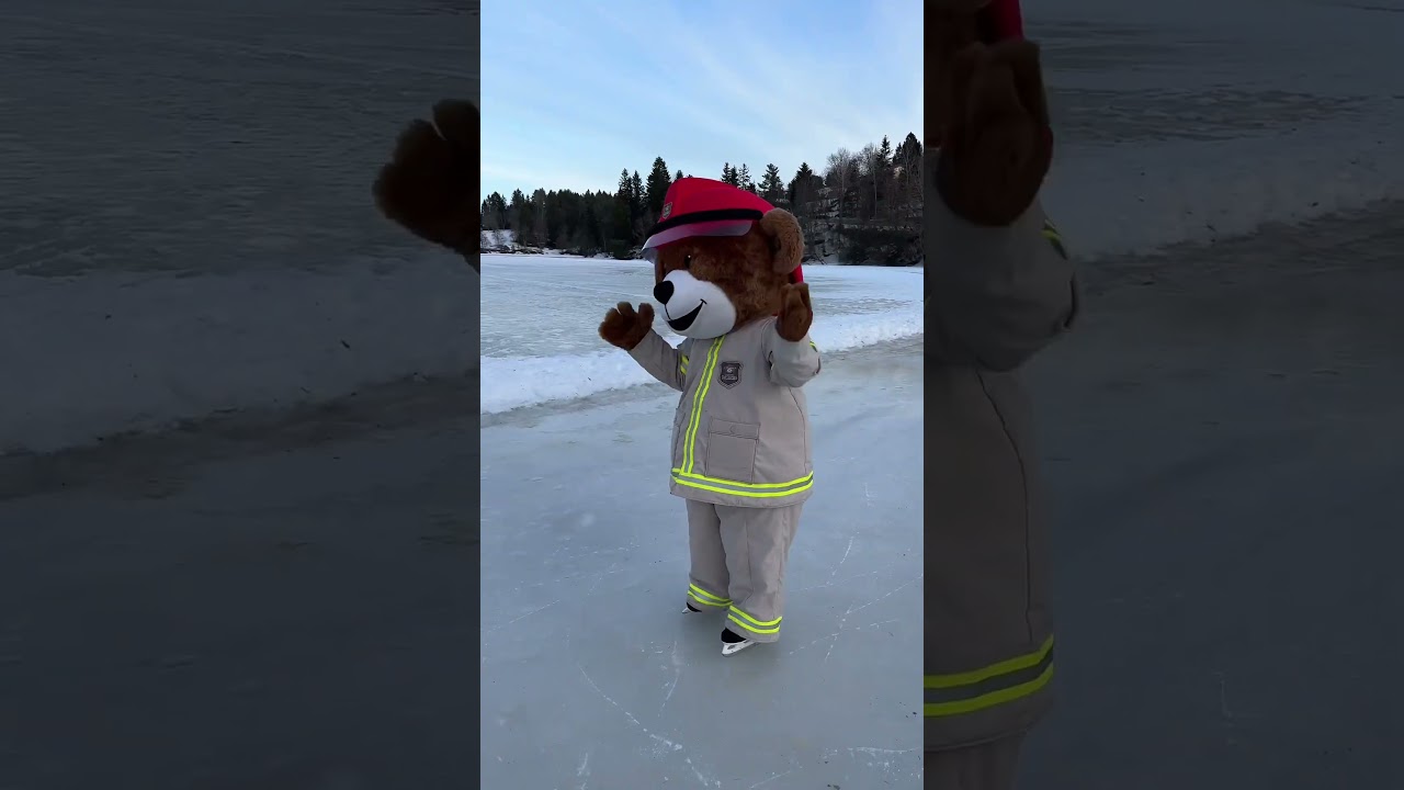 Jeg elsker sk&oslash;yter, og sjekker selvsagt at isen er trygg f&oslash;rst. ⛸️❄️🐻⚠️