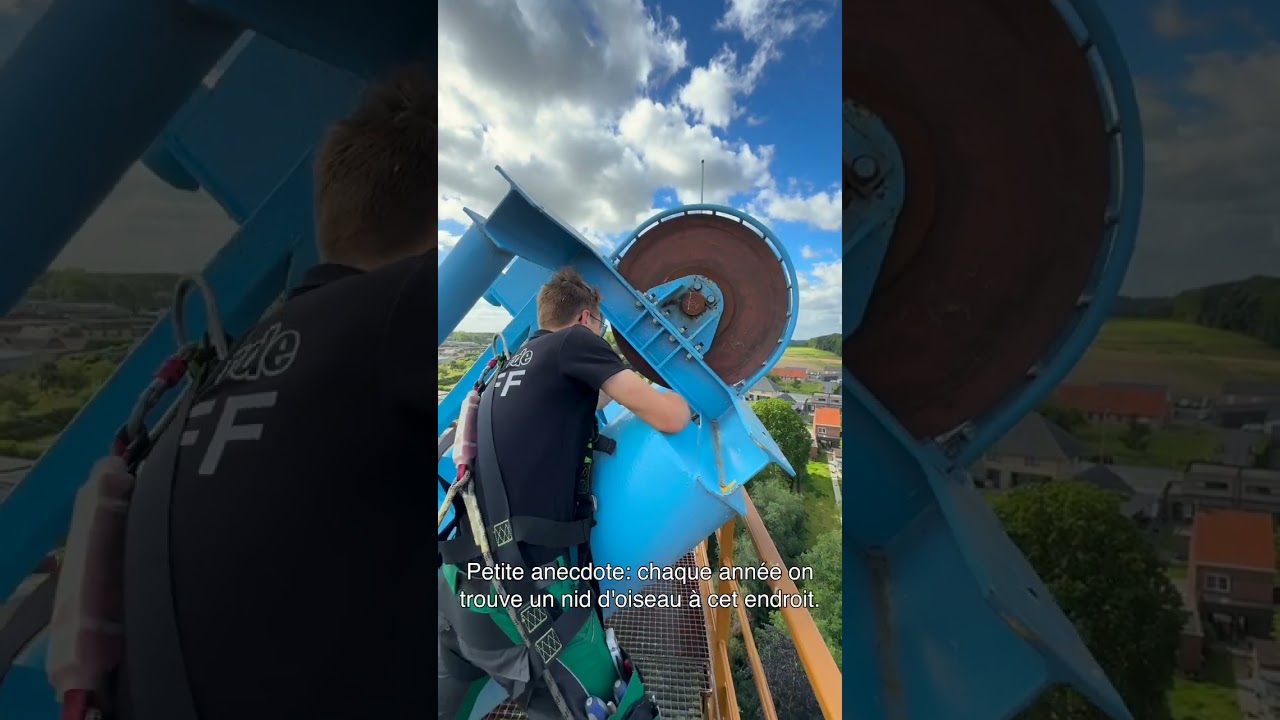 C'est parti pour le d&eacute;marrage quotidien du Boomerang ! 🎢⚙️ #Bellewaerde #BellewaerdePark