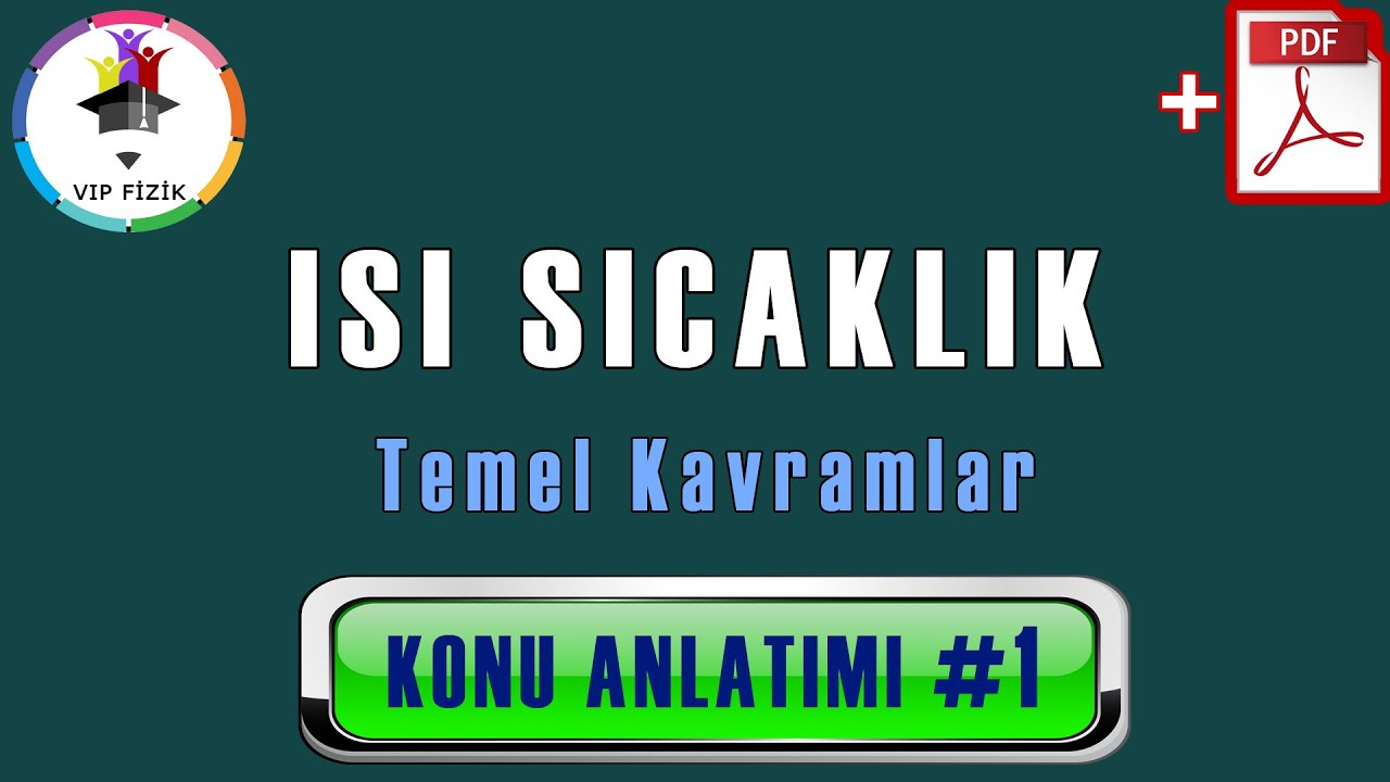 Isı ve Sıcaklık Konu Anlatımı -1 | PDF | TYT Fizik #2022