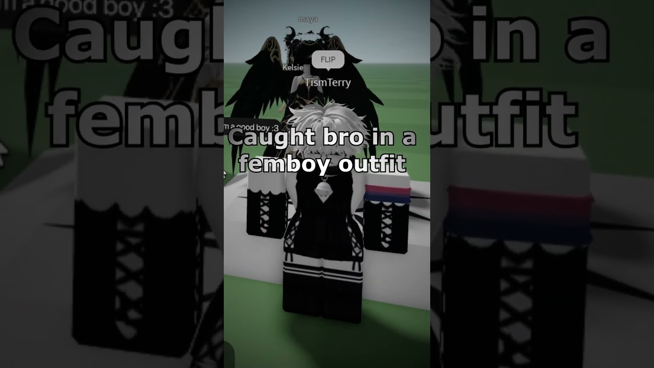 Bro got caught using a femboy outfit..🥀 | #roblox #fyp #furry #femboy #minecraft  #youtubeshorts