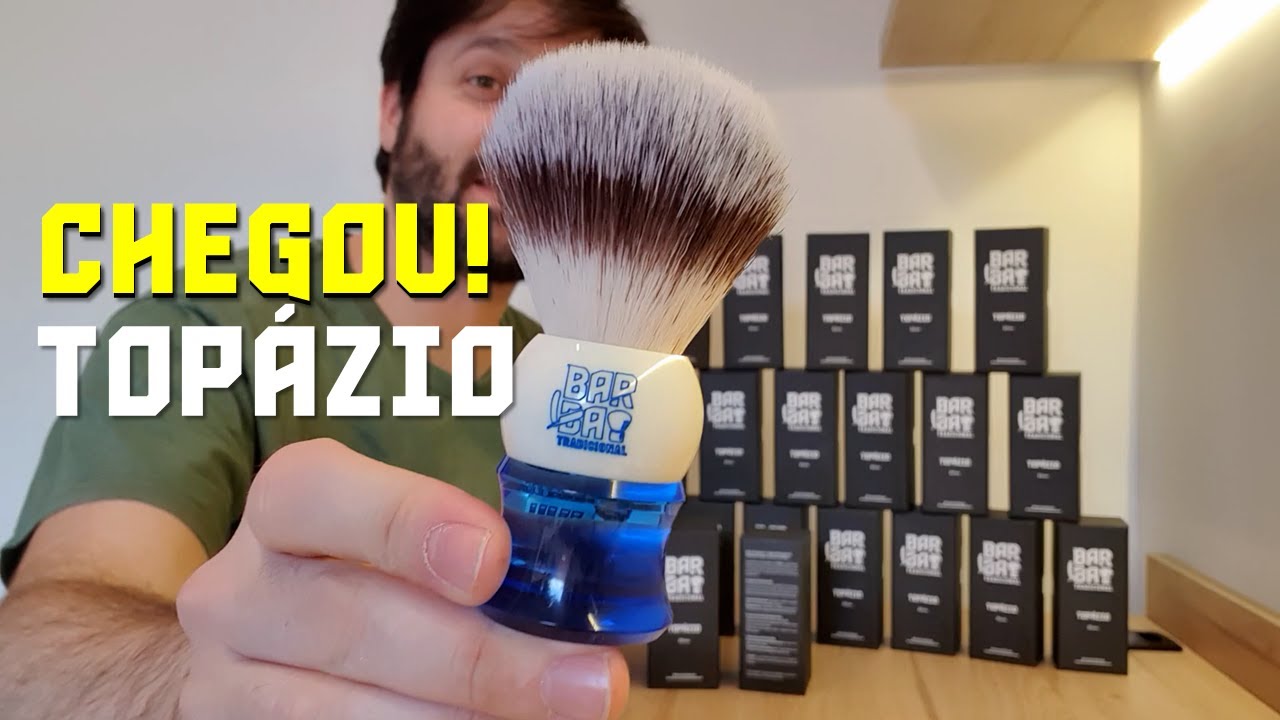 💈CHEGOU!!! Topázio - o pincel Barba Tradicional!💈