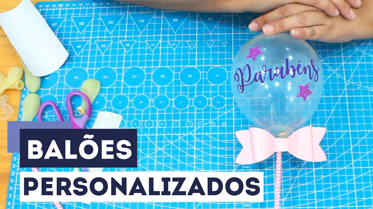 Balão Personalizado - Como Cortar Vinil na Plotter de Recorte com Arquivo FREE