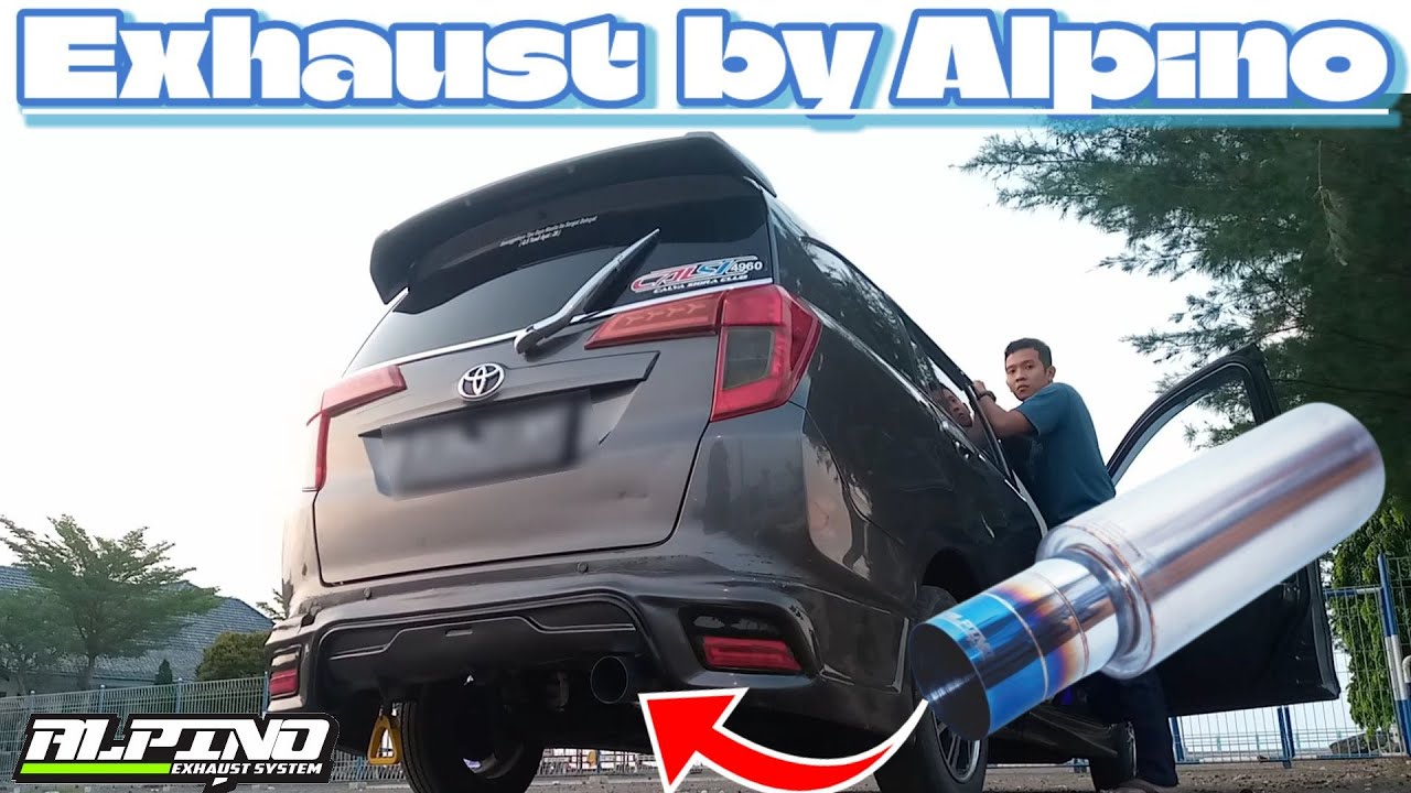 Toyota Calya Pasang Knalpot Alpino F03 Bruntip Begini Suaranya...!