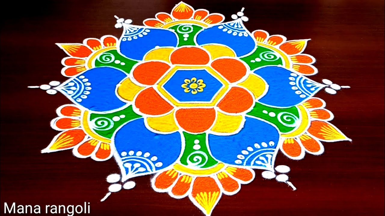 Sankranthi Muggulu Designs 7dots/Sankranthi Chukkala Muggulu/Sankranthi rangolis/Sankranthi kolams