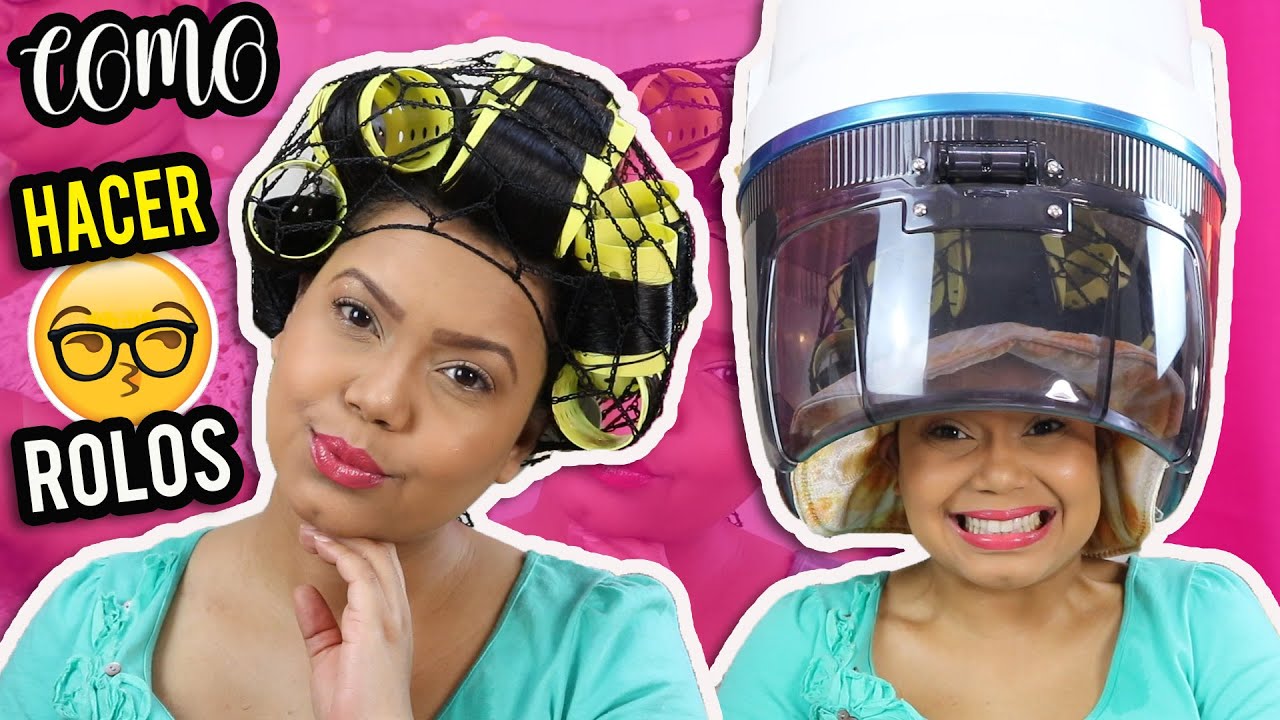 COMO HACER ROLOS EN CASA 😍🤗 SECADO PARA CABELLO CRESPO PROCESADO | BIBITIPSTV 💝