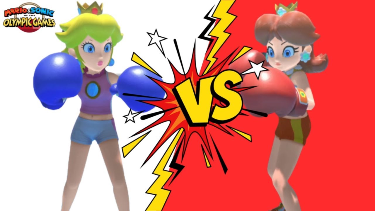 Mario & Sonic At The Olympic Games Tokyo 2020 Boxing Peach VS Daisy Boxing Gameplay Boxing Boxing