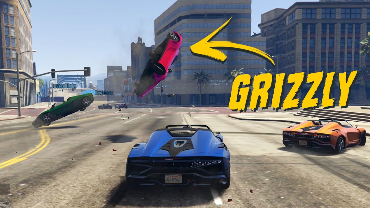 GRIZZLY BLIR MOBBAD (i sitt första race) | GTA V [FUNNY MOMENTS]