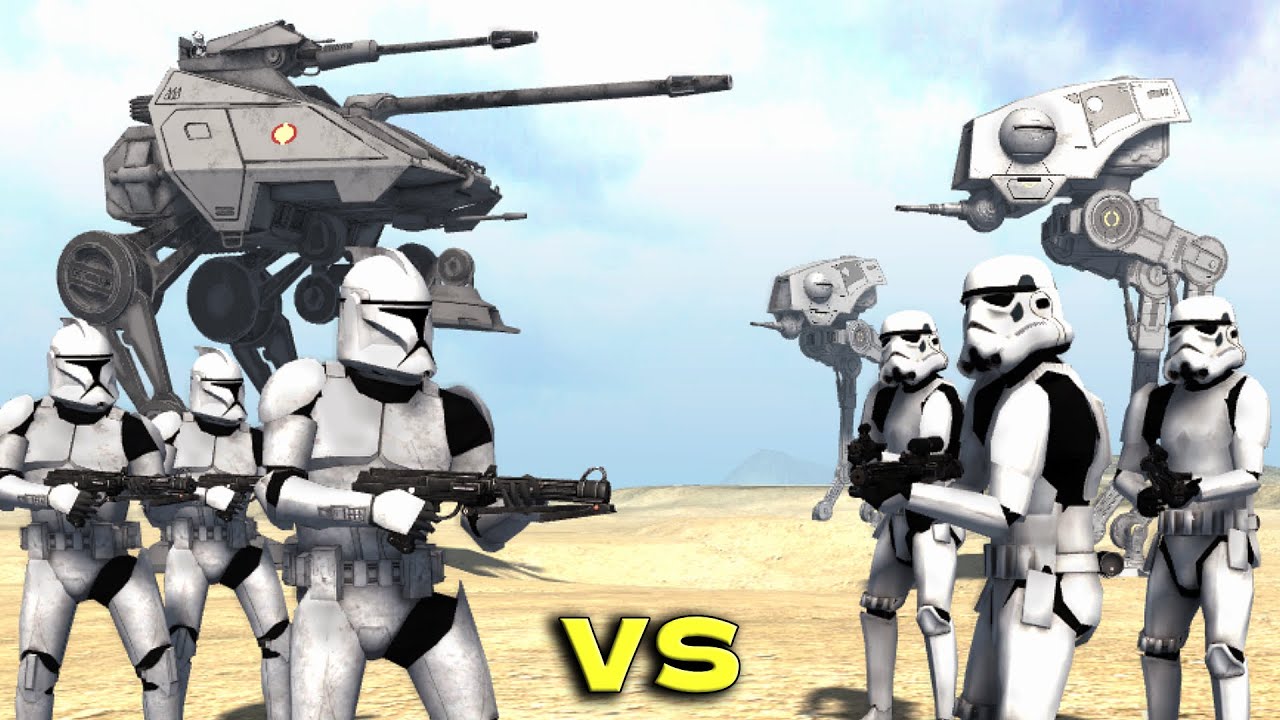 GALACTIC REPUBLIC vs GALACTIC EMPIRE - Men of War: Star Wars Mod