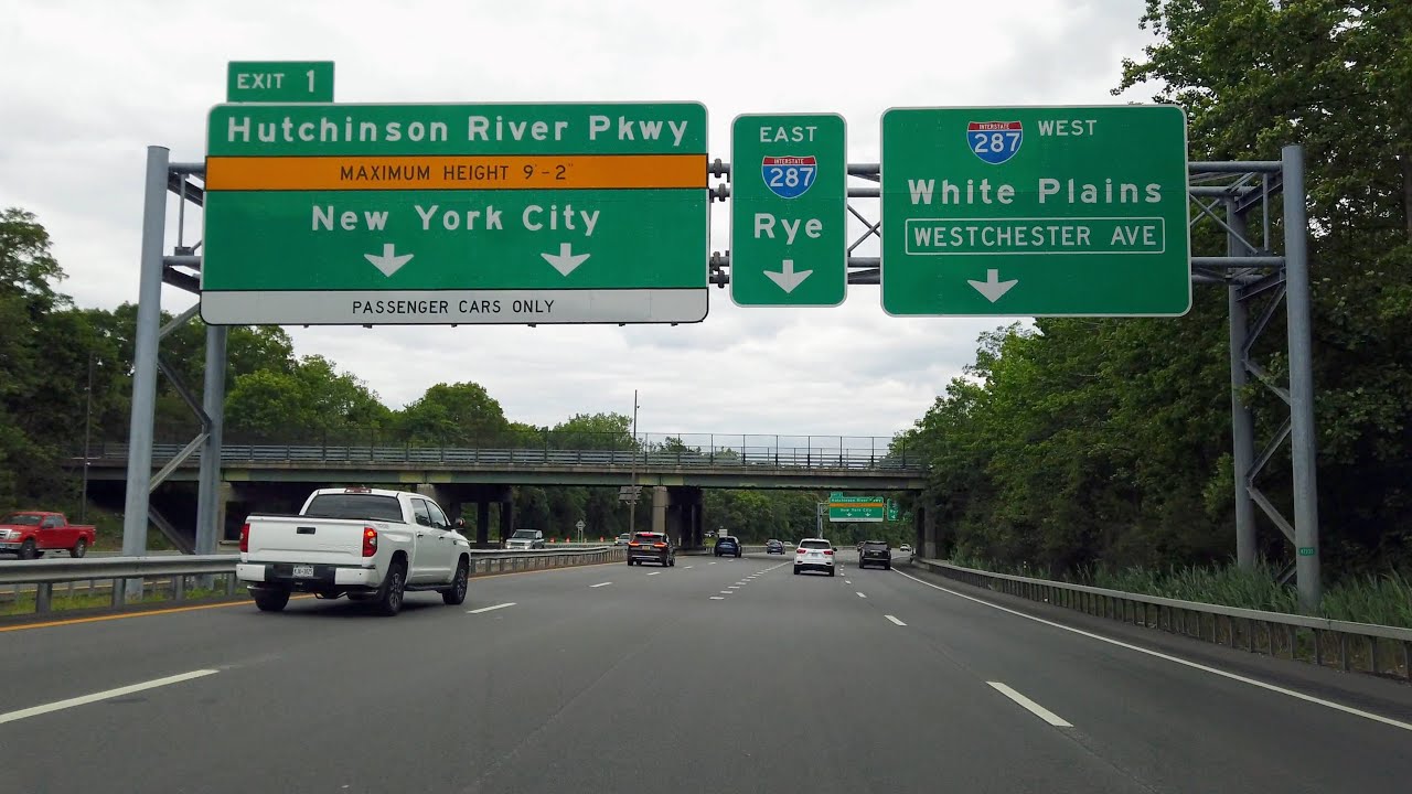 Driving from Westchester County Airport (HPN) to White Plains, NY via I-684 & I-287