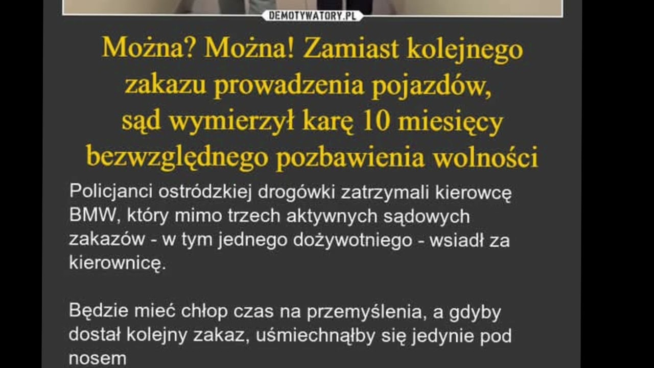 Bo miejsce bandytów jest w więzieniu! Brawa dla Sądu!