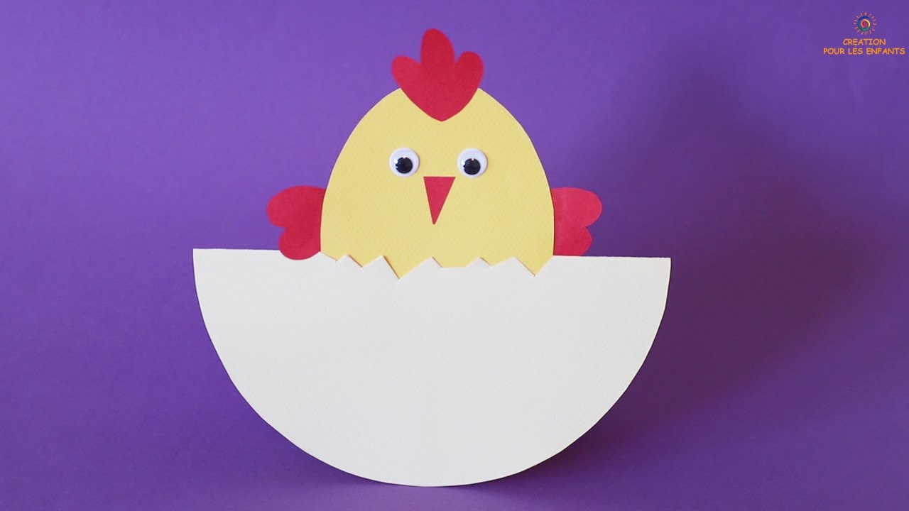 Bricolage de P&acirc;ques original. Tuto: Poussin de P&acirc;ques. Original Easter craft. Tutorial: Easter chick