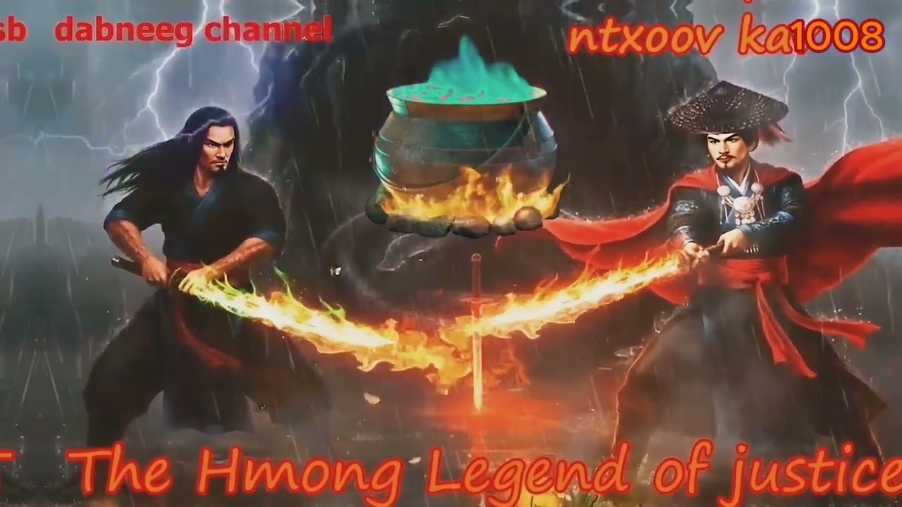 Ntxoov kav The Hmong Legend Part 1.008 - Yawg Liaj Nrob - Sword fighter for justice