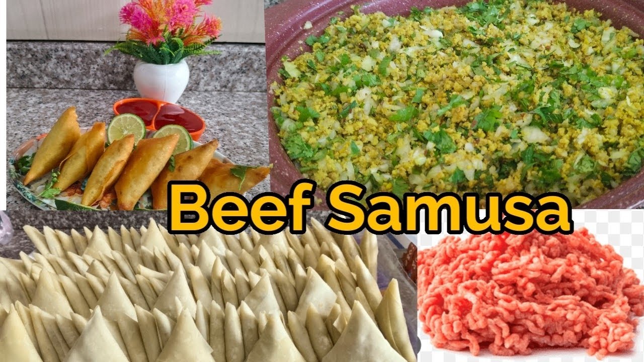 Beef Samusa, Recipe juicy Beef minced Crispy Samusa!!