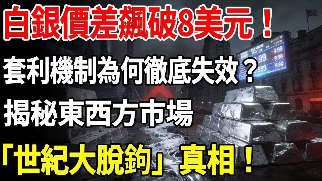白銀價差飆破8美元！套利機制為何徹底失效？揭秘東西方市場「世紀大脫鉤」真相！#白銀#現貨價格#投資#美元#銀行#經濟學#金融#理財#晚年生活#晚年幸福#退休#退休生活#養老
