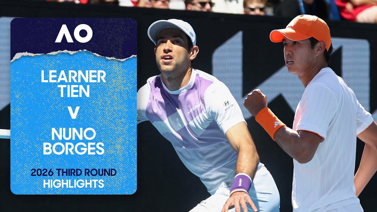 Learner Tien v Nuno Borges Highlights | Australian Open 2026 Third Round